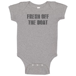 Fresh Off The Boat Tv Show Popular Distressed Look Baby One Piece Fresh Off The Boat Tv Show Popular Distressed Look Baby One Piece