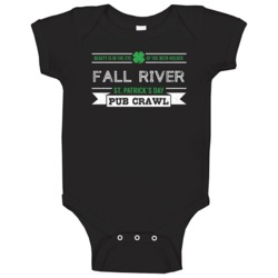 Fall River St Patricks Day Pub Crawl Beer Drinking Party Trending Logo Fall River St Patricks Day Pub Crawl Beer Drinking Party Trending Logo