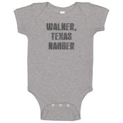 Walker Texas Ranger Tv Show Popular Distressed Look Baby One Piece Walker Texas Ranger Tv Show Popular Distressed Look Baby One Piece
