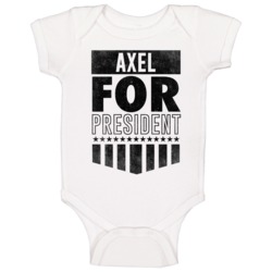 Axel For President Personalized Male Dad Name Father's Day Gift Baby O Axel For President Personalized Male Dad Name Father's Day Gift Baby O