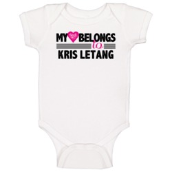My Heart Belongs To Kris Letang Pittsburgh Hockey Player Fan Baby One My Heart Belongs To Kris Letang Pittsburgh Hockey Player Fan Baby One