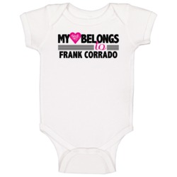 My Heart Belongs To Frank Corrado Vancouver Hockey Player Fan Baby One My Heart Belongs To Frank Corrado Vancouver Hockey Player Fan Baby One