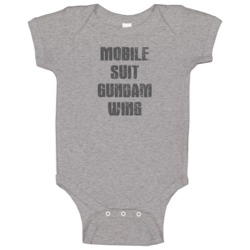 Mobile Suit Gundam Wing Tv Show Popular Distressed Look Baby One Piece Mobile Suit Gundam Wing Tv Show Popular Distressed Look Baby One Piece