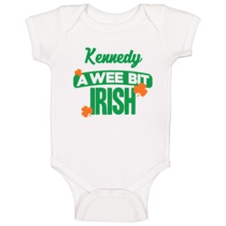 Kennedy A Wee Bit Irish Funny St Patricks Day Name Baby One Piece Kennedy A Wee Bit Irish Funny St Patricks Day Name Baby One Piece