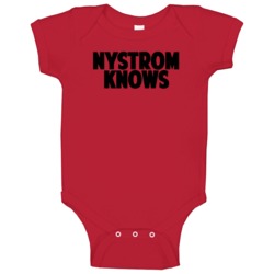 Eric Nystrom Knows Calgary Hockey Player Sports Fan Baby One Piece Eric Nystrom Knows Calgary Hockey Player Sports Fan Baby One Piece