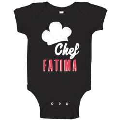 Chef Fatima Custom Name Cooking Kitchen Grill Bbq Mom Gift Baby One Pi Chef Fatima Custom Name Cooking Kitchen Grill Bbq Mom Gift Baby One Pi