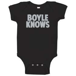 Brian Boyle Knows Los Angeles Hockey Player Sports Fan Baby One Piece