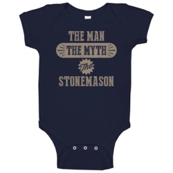 Stonemason The Man Myth Legend Job Occupation Parody Baby One Piece