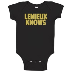 Mario Lemieux Knows Pittsburgh Hockey Player Sports Fan Baby One Piece