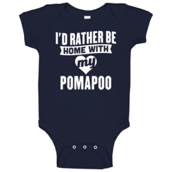 Rather Be Home With My Pomapoo Animal Lover Baby One Piece Rather Be Home With My Pomapoo Animal Lover Baby One Piece