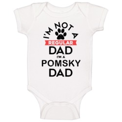 I'm A Pomsky Dad Pet Dog Breed Animal Lover Baby One Piece I'm A Pomsky Dad Pet Dog Breed Animal Lover Baby One Piece