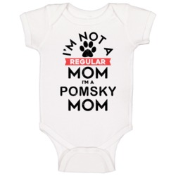 I'm A Pomsky Mom Pet Dog Breed Animal Lover Baby One Piece I'm A Pomsky Mom Pet Dog Breed Animal Lover Baby One Piece