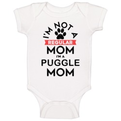 I'm A Puggle Mom Pet Dog Breed Animal Lover Baby One Piece