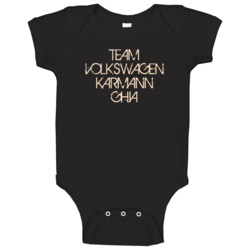 Team Volkswagen Karmann Ghia Car Lover Baby One Piece