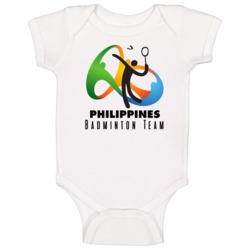 Philippines Badminton Team Rio 2016 Olympic Event Logo Baby One Piece Philippines Badminton Team Rio 2016 Olympic Event Logo Baby One Piece