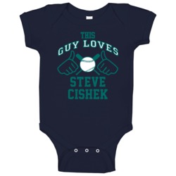This Guy Loves Steve Cishek Seattle Baseball Player Classic Baby One P This Guy Loves Steve Cishek Seattle Baseball Player Classic Baby One P