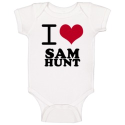 Sam Hunt I Heart Love Football Sports New England Baby One Piece Sam Hunt I Heart Love Football Sports New England Baby One Piece