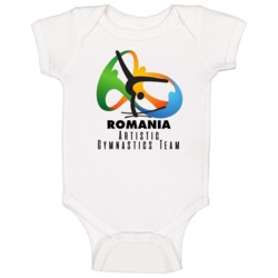 Romania Artistic Gymnastics Team Rio 2016 Olympic Event Logo Baby One Romania Artistic Gymnastics Team Rio 2016 Olympic Event Logo Baby One