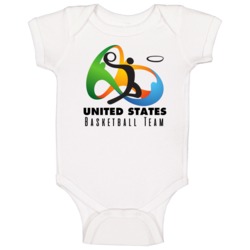 United States Basketball Team Rio 2016 Olympic Event Logo Baby One Pie United States Basketball Team Rio 2016 Olympic Event Logo Baby One Pie