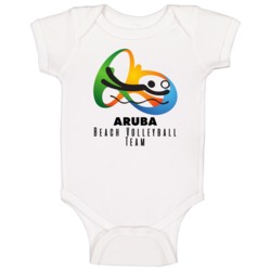 Aruba Beach Volleyball Team Rio 2016 Olympic Event Logo Baby One Piece