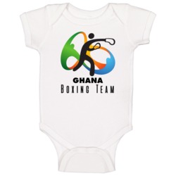Ghana Boxing Team Rio 2016 Olympic Event Logo Baby One Piece Ghana Boxing Team Rio 2016 Olympic Event Logo Baby One Piece