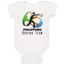Philippines Boxing Team Rio 2016 Olympic Event Logo Baby One Piece Philippines Boxing Team Rio 2016 Olympic Event Logo Baby One Piece