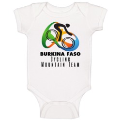 Burkina Faso Cycling Mountain Team Rio 2016 Olympic Event Logo Baby On Burkina Faso Cycling Mountain Team Rio 2016 Olympic Event Logo Baby On