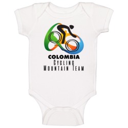 Colombia Cycling Mountain Team Rio 2016 Olympic Event Logo Baby One Pi Colombia Cycling Mountain Team Rio 2016 Olympic Event Logo Baby One Pi