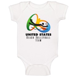 United States Beach Volleyball Team Rio 2016 Olympic Event Logo Baby O United States Beach Volleyball Team Rio 2016 Olympic Event Logo Baby O