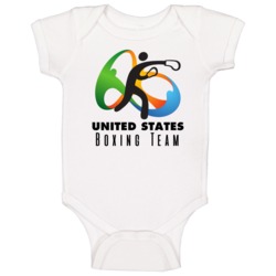 United States Boxing Team Rio 2016 Olympic Event Logo Baby One Piece United States Boxing Team Rio 2016 Olympic Event Logo Baby One Piece