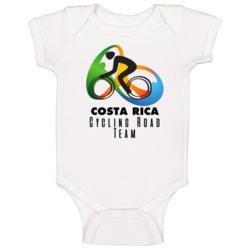 Costa Rica Cycling Road Team Rio 2016 Olympic Event Logo Baby One Piec Costa Rica Cycling Road Team Rio 2016 Olympic Event Logo Baby One Piec