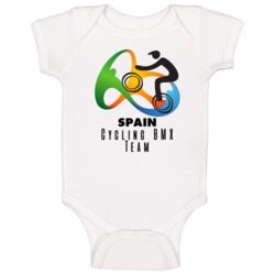 Spain Cycling Bmx Team Rio 2016 Olympic Event Logo Baby One Piece Spain Cycling Bmx Team Rio 2016 Olympic Event Logo Baby One Piece