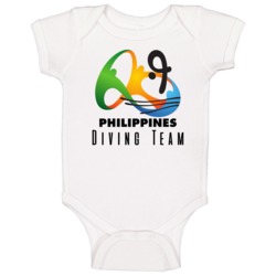 Philippines Diving Team Rio 2016 Olympic Event Logo Baby One Piece Philippines Diving Team Rio 2016 Olympic Event Logo Baby One Piece