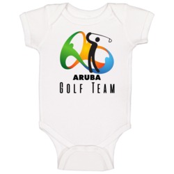Aruba Golf Team Rio 2016 Olympic Event Logo Baby One Piece Aruba Golf Team Rio 2016 Olympic Event Logo Baby One Piece