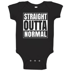 Straight Outta Normal Chicago City Compton Parody Baby One Piece Straight Outta Normal Chicago City Compton Parody Baby One Piece