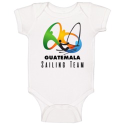 Guatemala Sailing Team Rio 2016 Olympic Event Logo Baby One Piece Guatemala Sailing Team Rio 2016 Olympic Event Logo Baby One Piece