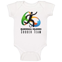 Marshall Islands Soccer Team Rio 2016 Olympic Event Logo Baby One Piec