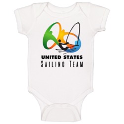 United States Sailing Team Rio 2016 Olympic Event Logo Baby One Piece