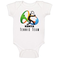 Kenya Tennis Team Rio 2016 Olympic Event Logo Baby One Piece