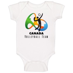 Canada Volleyball Team Rio 2016 Olympic Event Logo Baby One Piece