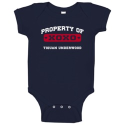 Tiquan Underwood Property Of Football Sports New England Baby One Piec