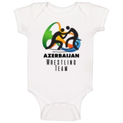 Azerbaijan Wrestling Team Rio 2016 Olympic Event Logo Baby One Piece Azerbaijan Wrestling Team Rio 2016 Olympic Event Logo Baby One Piece