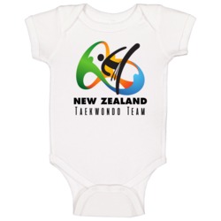 New Zealand Taekwondo Team Rio 2016 Olympic Event Logo Baby One Piece