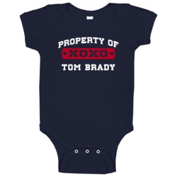 Tom Brady Property Of Football Sports New England Baby One Piece