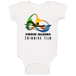 Virgin Islands Swimming Team Rio 2016 Olympic Event Logo Baby One Piec