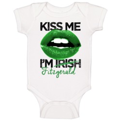 Fitzgerald Kiss Me I'm Irish Custom First Name St Patricks Day Trendin