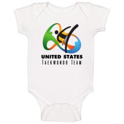 United States Taekwondo Team Rio 2016 Olympic Event Logo Baby One Piec