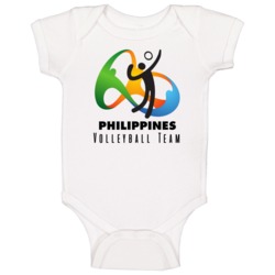 Philippines Volleyball Team Rio 2016 Olympic Event Logo Baby One Piece