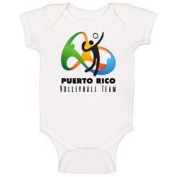 Puerto Rico Volleyball Team Rio 2016 Olympic Event Logo Baby One Piece