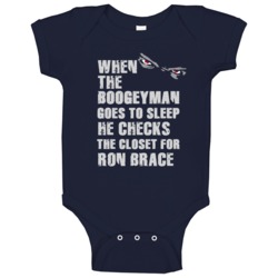 Ron Brace Boogeyman Football Sports New England Baby One Piece